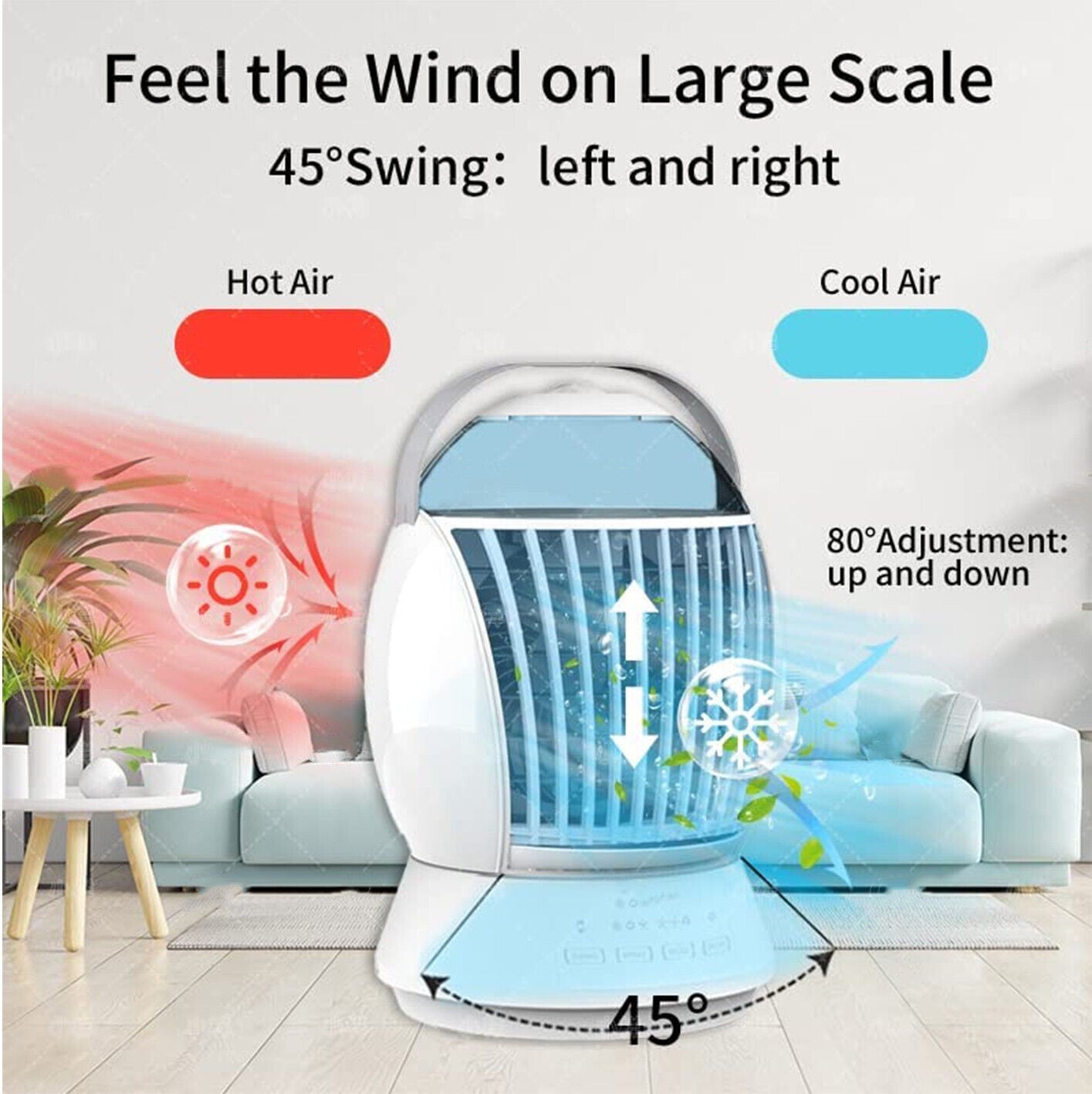 Fog Fan Desktop Air Cooler – Student & Office Desk Fan